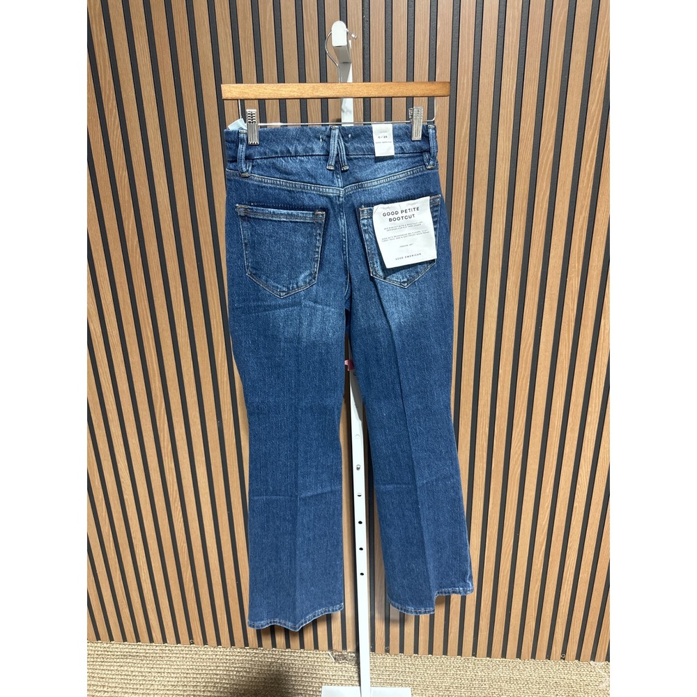 Good American Dark Blue Bootcut Jeans - Picture 6 of 8